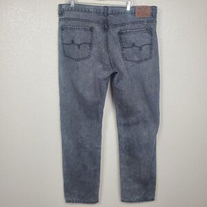 LRG LR Geans Men's Denim Jeans Gray True Straight Leg Size 40 Faded Distressed